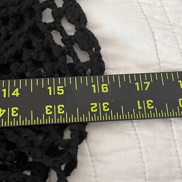 Simply Irresistible Womens Cover Up Sz Small Boho Hippie Beachy Black Crochet - Picture 7 of 9